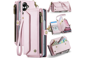 Caseme Samsung Galaxy Z Fold 8 Ultra hoesje - portemonnee tasje - Lichtroze