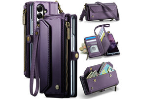 Caseme Samsung Galaxy Z Fold 8 Ultra hoesje - portemonnee tasje - Paars