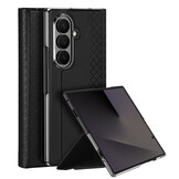 Samsung Galaxy Z Fold 8 Ultra PU Leren hoes Bookcase - Zwart