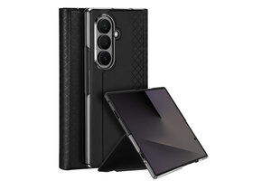 Dux Ducis Samsung Galaxy Z Fold 8 Ultra PU Leren hoes - bookcase - Zwart