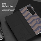 Samsung Galaxy Z Fold 8 Ultra PU Leren hoes Bookcase - Zwart