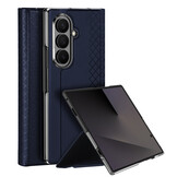 Samsung Galaxy Z Fold 8 Ultra PU Leren hoes Bookcase - Donkerblauw
