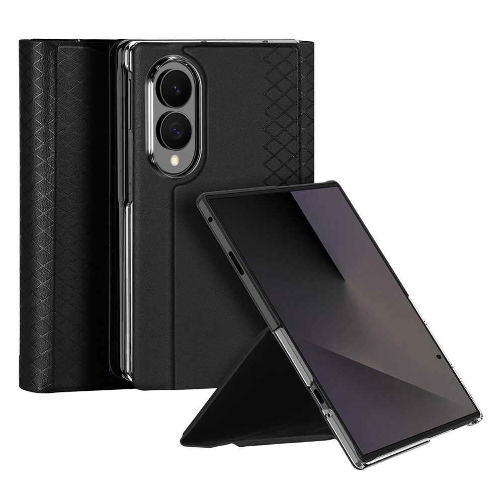 Samsung Galaxy Z Fold 8 PU Leren hoes Bookcase - Zwart