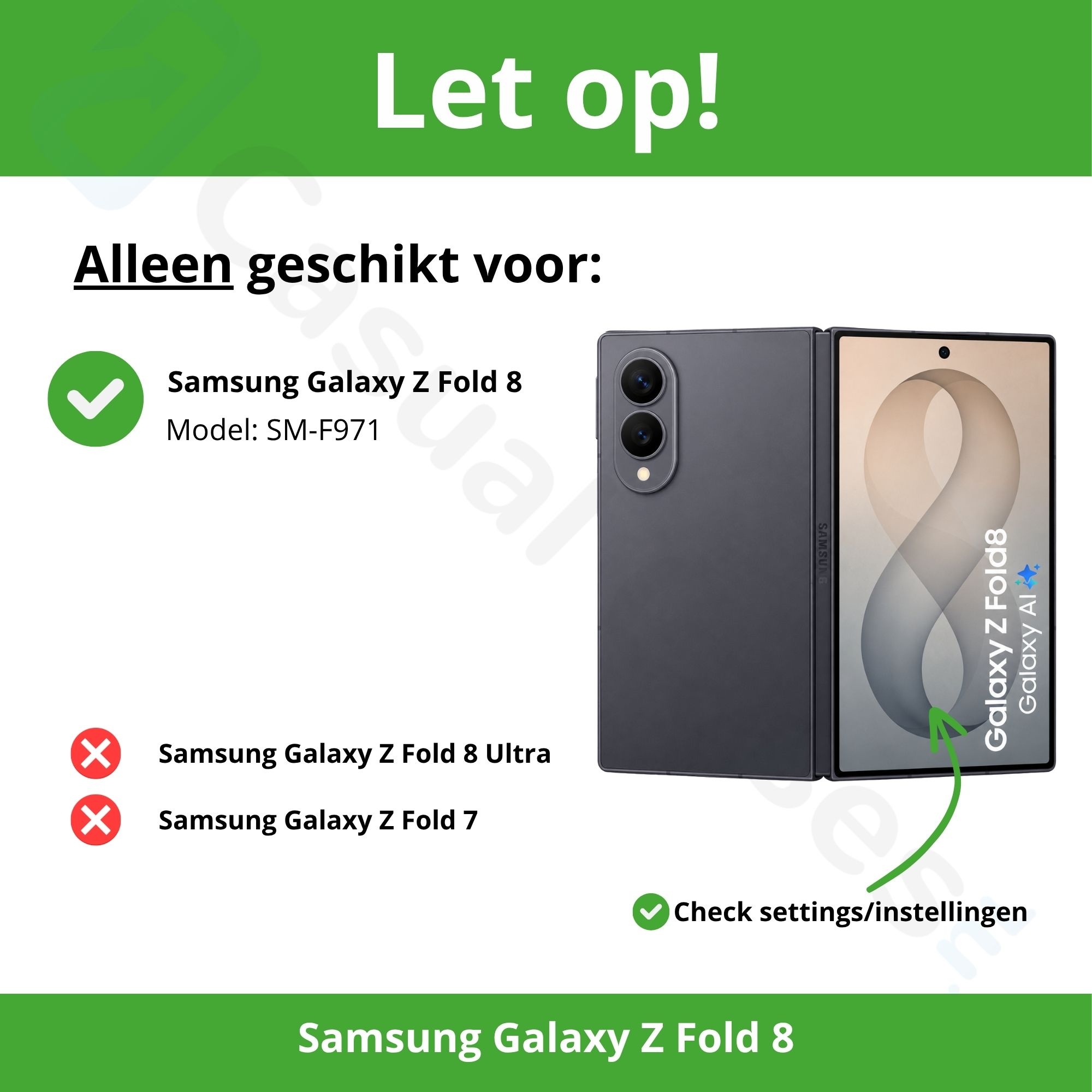 Samsung Galaxy Z Fold 8 PU Leren hoes Bookcase - Donkerblauw