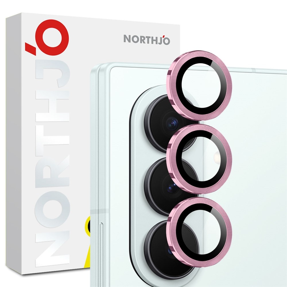 Samsung Galaxy Z Fold 8 Ultra camera lens protector – Metalen Ringen – Roze