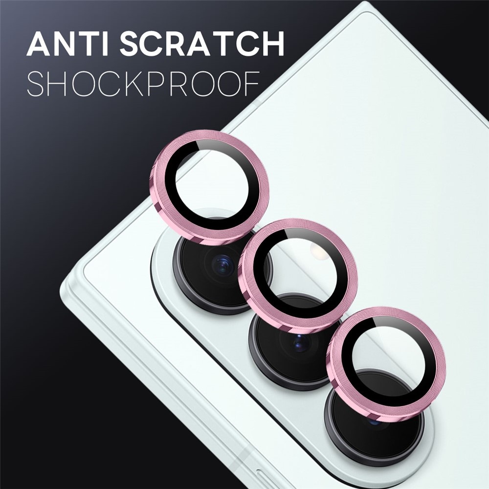 Samsung Galaxy Z Fold 8 Ultra camera lens protector – Metalen Ringen – Roze