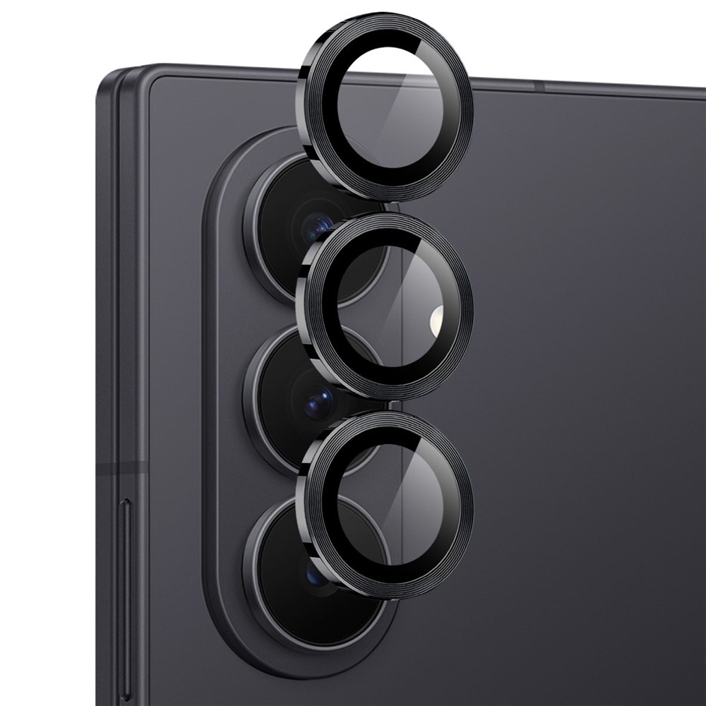 Samsung Galaxy Z Fold 8 Ultra camera lens protector – Metalen Ringen – Zwart