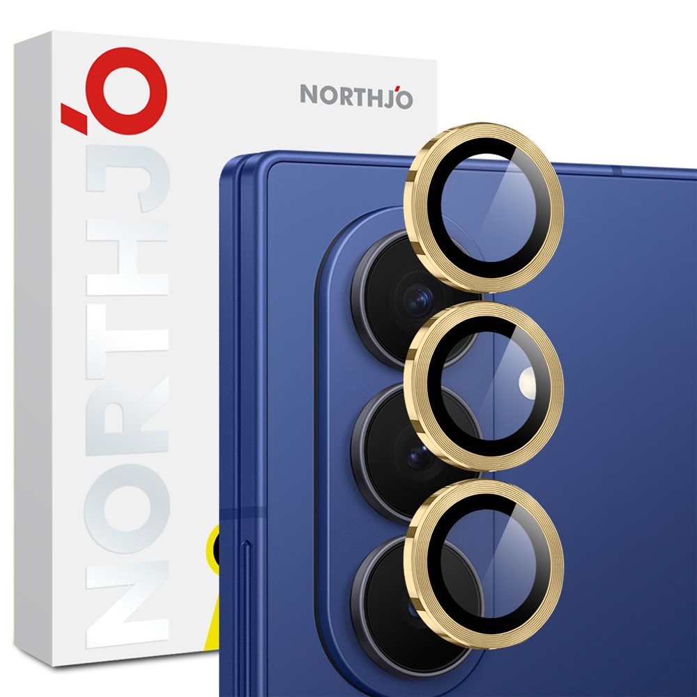 Samsung Galaxy Z Fold 8 Ultra camera lens protector – Metalen Ringen – Goud