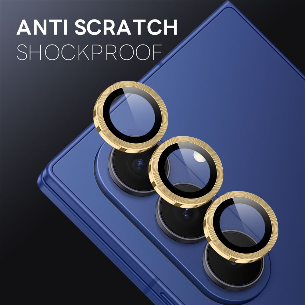 Samsung Galaxy Z Fold 8 Ultra camera lens protector – Metalen Ringen – Goud
