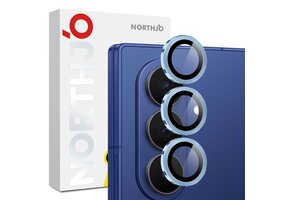 NORTHJO Samsung Galaxy Z Fold 8 Ultra camera Lens protector - Metalen ringen - Blauw