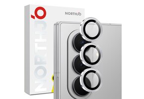 NORTHJO Samsung Galaxy Z Fold 8 Ultra camera Lens protector - Metalen ringen - Zilver