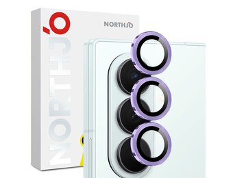 NORTHJO Samsung Galaxy Z Fold 8 Ultra camera Lens protector - Metalen ringen - Paars