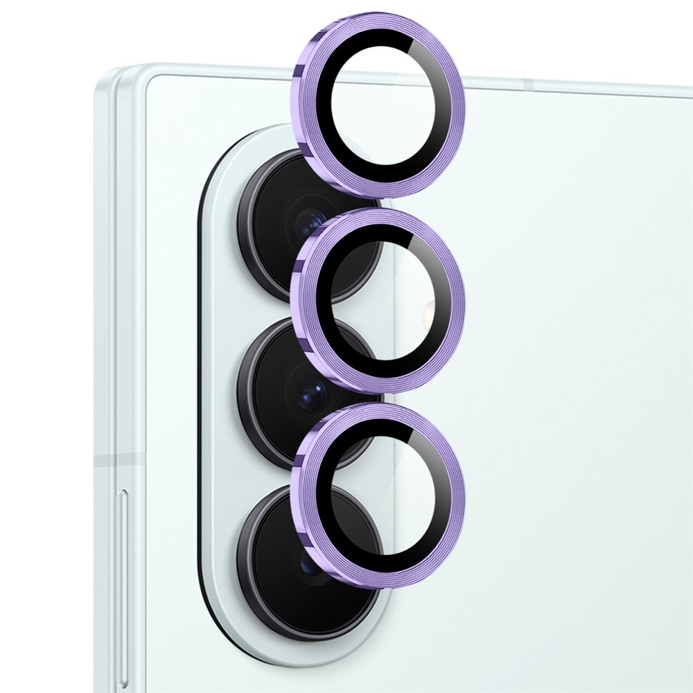 Samsung Galaxy Z Fold 8 Ultra camera lens protector – Metalen Ringen – Paars
