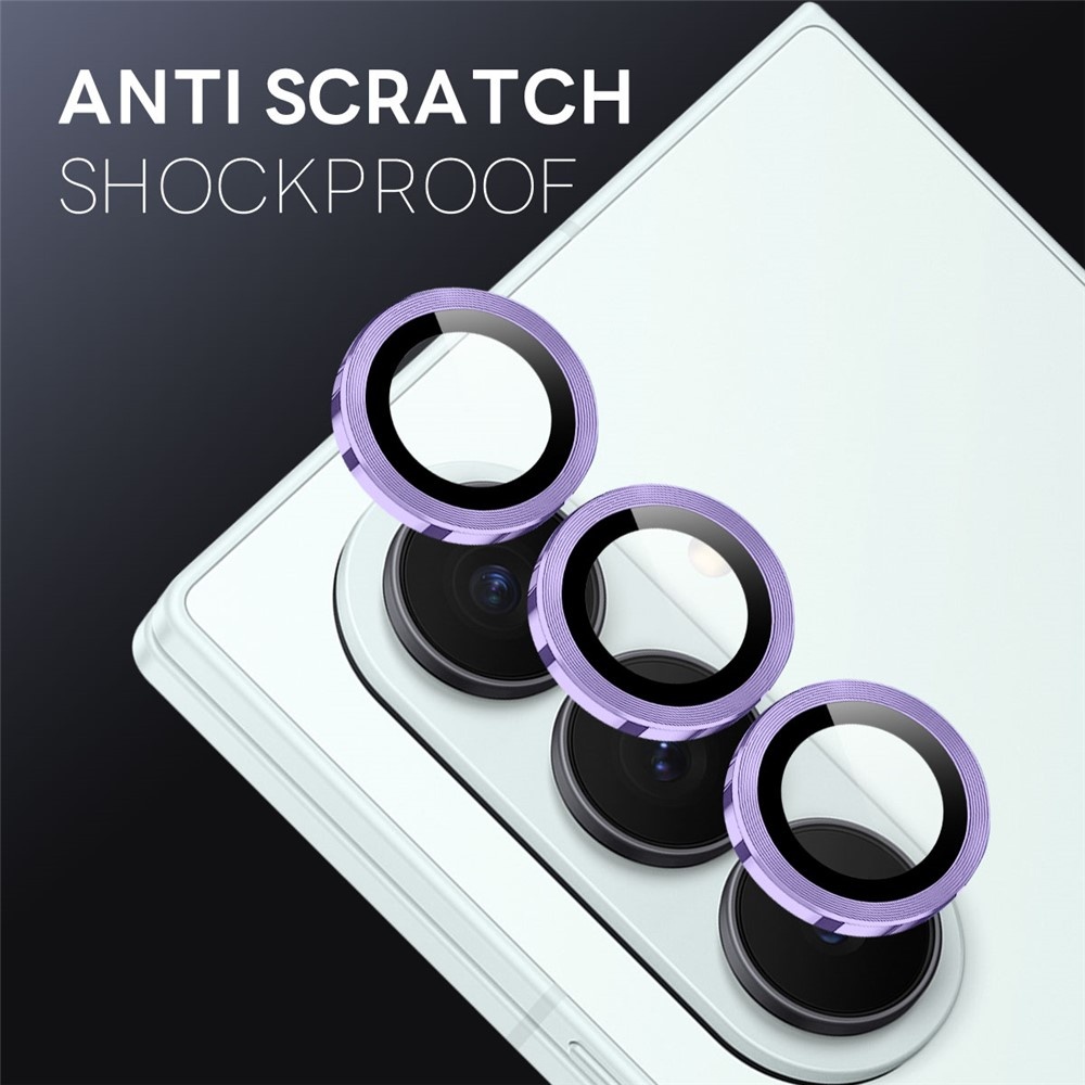 Samsung Galaxy Z Fold 8 Ultra camera lens protector – Metalen Ringen – Paars