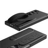 Samsung Galaxy Z Fold 8 Ultra Backcover hoes met Kickstand, Grip Ring en Comfortabele Polsband - Zwart