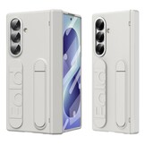 Samsung Galaxy Z Fold 8 Ultra Backcover hoes met Kickstand, Grip Ring en Comfortabele Polsband - Beige