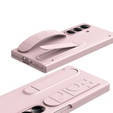 Samsung Galaxy Z Fold 8 Ultra Backcover hoes met Kickstand, Grip Ring en Comfortabele Polsband - Roze