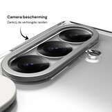 Samsung Galaxy Z Fold 8 Ultra Backcover hoes met Kickstand, Grip Ring en Comfortabele Polsband - Transparant