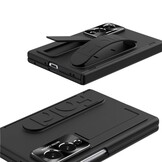 Samsung Galaxy Z Fold 8 Backcover hoes met Kickstand, Grip Ring en Comfortabele Polsband - Zwart