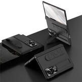 Samsung Galaxy Z Fold 8 Backcover hoes met Kickstand, Grip Ring en Comfortabele Polsband - Zwart