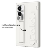 Samsung Galaxy Z Fold 8 Backcover hoes met Kickstand, Grip Ring en Comfortabele Polsband - Beige