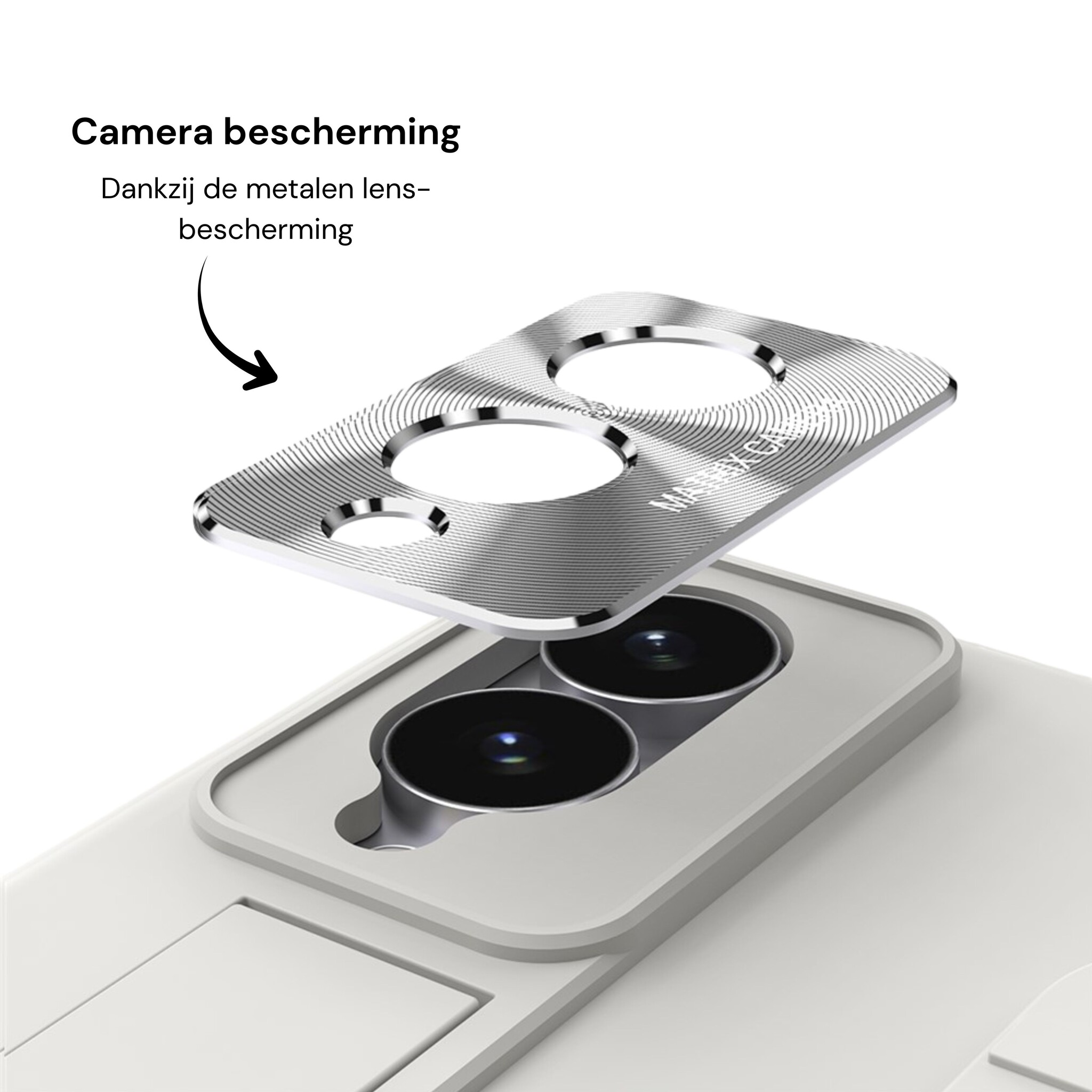 Samsung Galaxy Z Fold 8 Backcover hoes met Kickstand, Grip Ring en Comfortabele Polsband - Beige