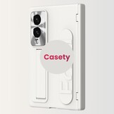 Samsung Galaxy Z Fold 8 Backcover hoes met Kickstand, Grip Ring en Comfortabele Polsband - Beige