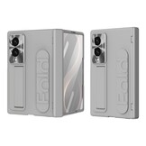 Samsung Galaxy Z Fold 8 Backcover hoes met Kickstand, Grip Ring en Comfortabele Polsband - Grijs