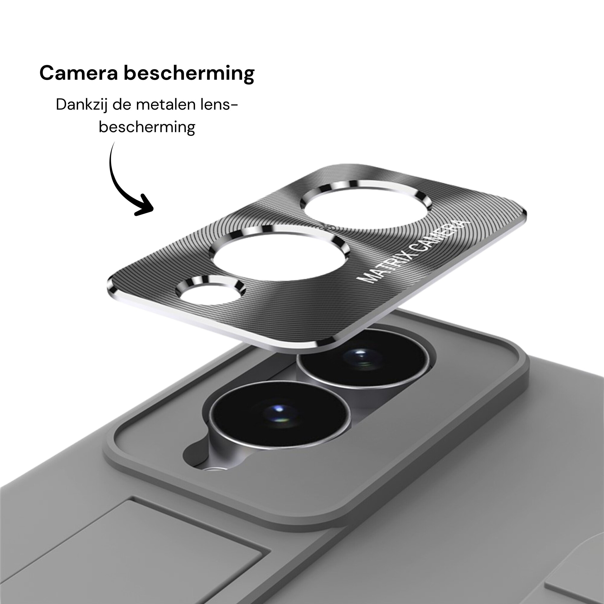 Samsung Galaxy Z Fold 8 Backcover hoes met Kickstand, Grip Ring en Comfortabele Polsband - Grijs
