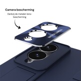 Samsung Galaxy Z Fold 8 Backcover hoes met Kickstand, Grip Ring en Comfortabele Polsband - Donkerblauw