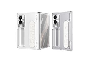 Casety Samsung Galaxy Z Fold 8 backcover hoes met Kickstand & Polsband - Transparant