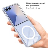 Samsung Galaxy Z Flip 8 Backcover hoes met MagSafe ondersteuning - Transparant