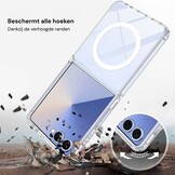 Samsung Galaxy Z Flip 8 Backcover hoes met MagSafe ondersteuning - Transparant