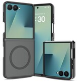 Samsung Galaxy Z Flip 8 hoesje slanke backcover met volledige MagSafe ondersteuning - Zwart