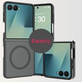 Samsung Galaxy Z Flip 8 hoesje slanke backcover met volledige MagSafe ondersteuning - Zwart