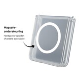 Samsung Galaxy Z Flip 8 hoesje slanke backcover met volledige MagSafe ondersteuning - Transparant