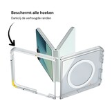 Samsung Galaxy Z Flip 8 hoesje slanke backcover met volledige MagSafe ondersteuning - Transparant