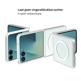 Samsung Galaxy Z Flip 8 hoesje slanke backcover met volledige MagSafe ondersteuning - Transparant