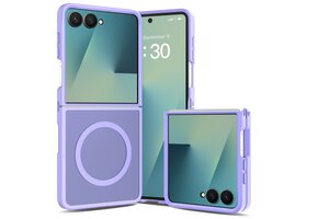Casety Samsung Galaxy Z Flip 8 slank backcover hoesje met MagSafe ondersteuning - Lila