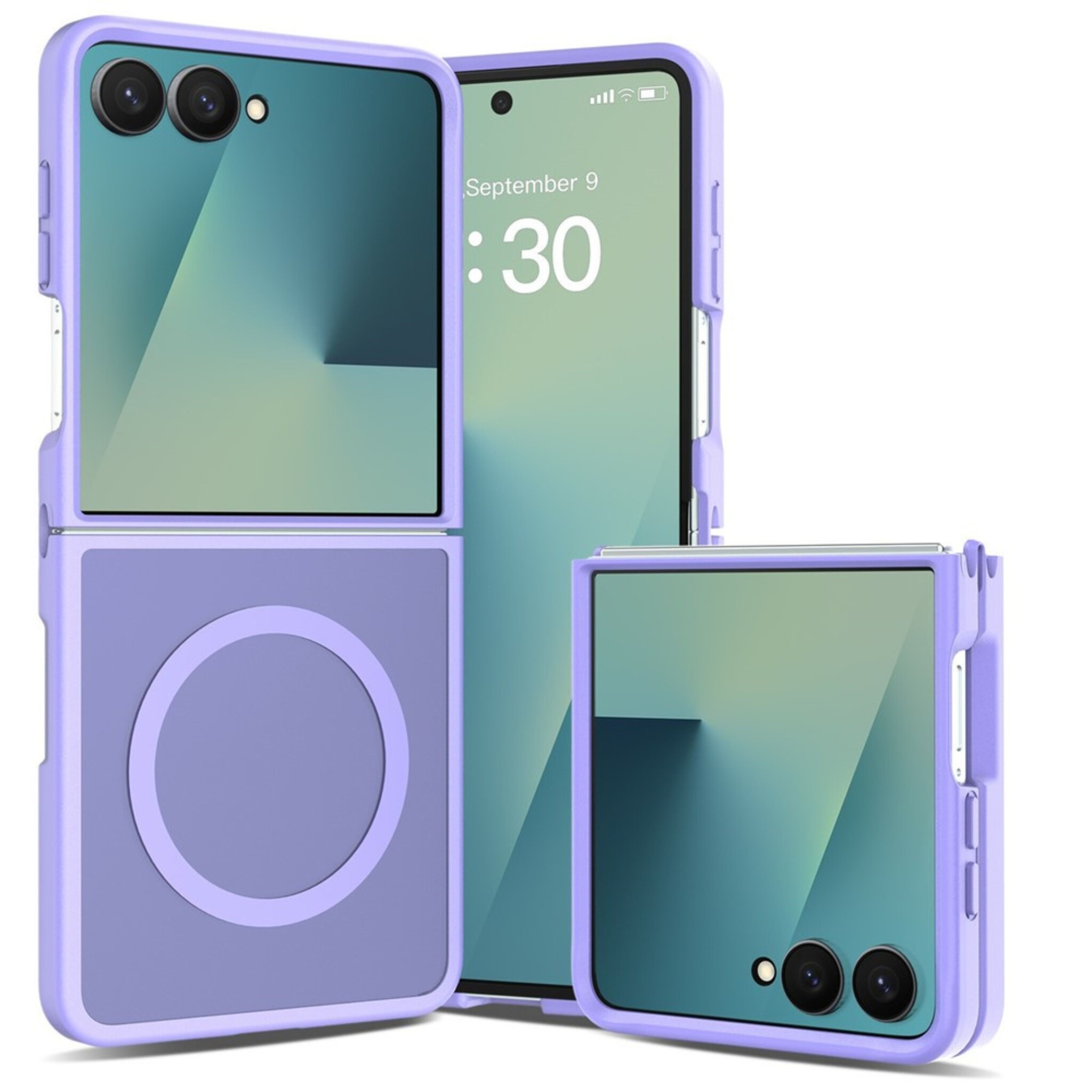Samsung Galaxy Z Flip 8 hoesje slanke backcover met volledige MagSafe ondersteuning - Lila
