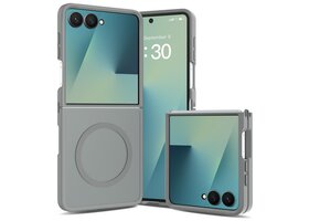Casety Samsung Galaxy Z Flip 8 slank backcover hoesje met MagSafe ondersteuning - Grijs