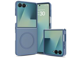 Casety Samsung Galaxy Z Flip 8 slank backcover hoesje met MagSafe ondersteuning - Blauw