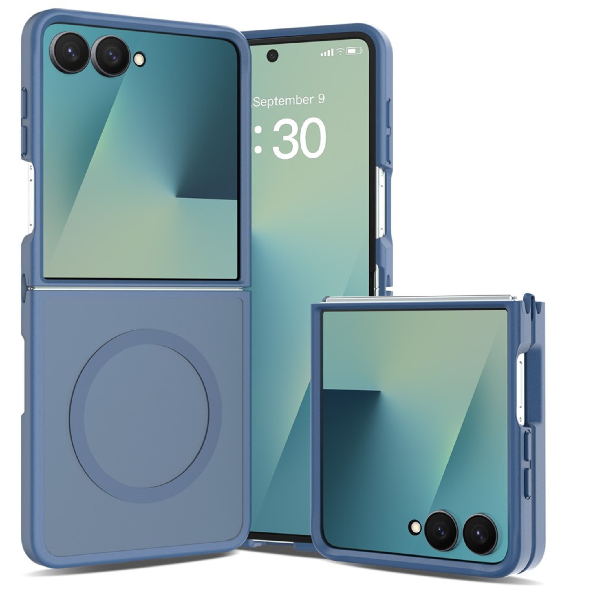 Samsung Galaxy Z Flip 8 hoesje slanke backcover met volledige MagSafe ondersteuning - Blauw
