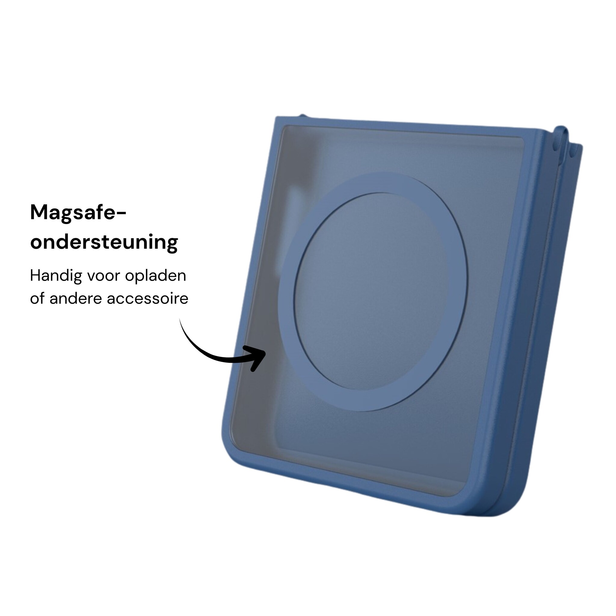 Samsung Galaxy Z Flip 8 hoesje slanke backcover met volledige MagSafe ondersteuning - Blauw