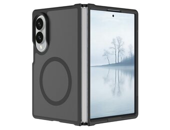 Casety Samsung Galaxy Z Fold 8 slank backcover hoesje met MagSafe ondersteuning - Zwart