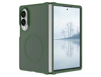 Casety Samsung Galaxy Z Fold 8 slank backcover hoesje met MagSafe ondersteuning - Groen