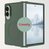 Samsung Galaxy Z Fold 8 hoesje slanke backcover met volledige MagSafe ondersteuning - Groen