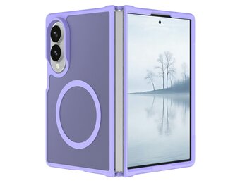 Casety Samsung Galaxy Z Fold 8 slank backcover hoesje met MagSafe ondersteuning - Lila