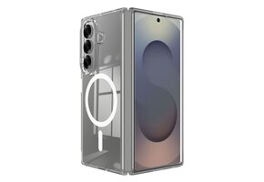 Casety Samsung Galaxy Z Fold 8 Ultra - Backcover hoes met MagSafe ondersteuning - Transparant