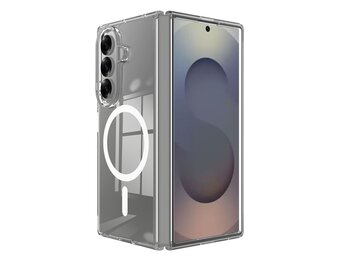 Casety Samsung Galaxy Z Fold 8 Ultra - Backcover hoes met MagSafe ondersteuning - Transparant